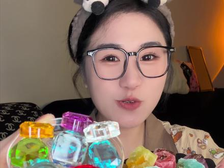 网上🔥的糖果试吃#糖果#宝石糖#美食