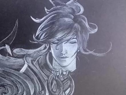 明天火舞吧?后天想不想看彩色的#王者荣耀 #李信 #李信一念神魔 #手绘 @抖音小助手 @DOU+小助手