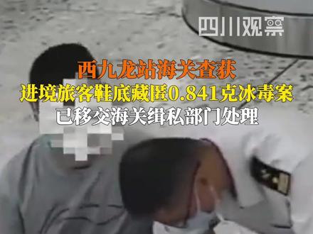 11月30日据海关发布,近日,西九龙站海关查获进境旅客藏匿0.841克冰毒案。查验过程中,该旅客很慌张,多次催促关员尽快放行。目前,该案件已移交海关缉私部门处理。