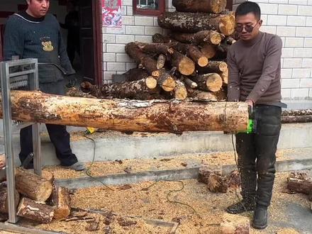 好不好用自己研究 伐木支架锯木头辅助支架#劈材