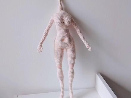 素体人偶钩织教程(7)-左手#素体玩偶钩织教程 #手工玩偶娃娃