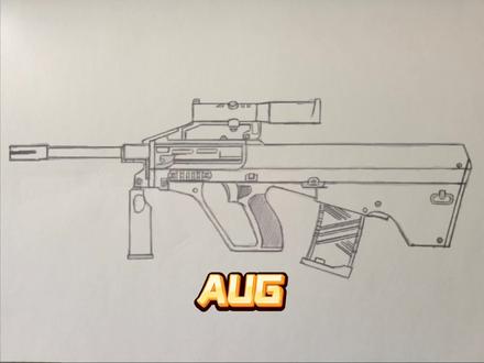 AUG#绘画 #手绘 #AUG #画画 #儿童画