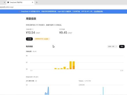deepseek-V4百万TOKEN到底多少钱?
#deepseek #AI #经验分享