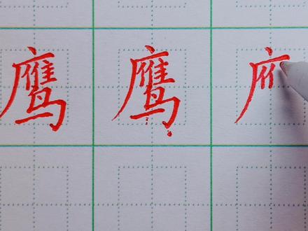 39.四年级下册:鹰的写法 #硬笔楷书 #硬笔书法#手写 #书法 #练字 #硬笔 #规范字 #练字技巧 #写字