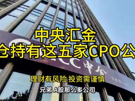 A股那么多公司,国家队,中央汇金,偏偏重仓的这几家CPO龙头,背后到底看中了什么?今天我给你一次讲透,他们的核心武器到底有多硬#中央汇金CPO#核心公司