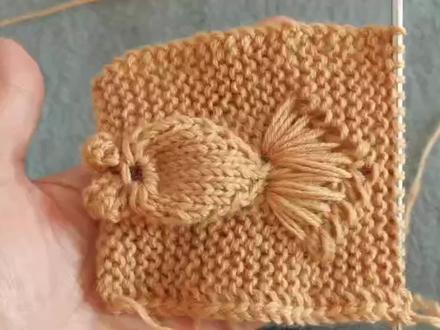 漂亮的小金鱼,-步一步跟我织,也不复杂,来试试吧