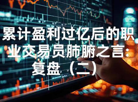 累计盈利过亿后的职业交易员肺腑之言:复盘(二)
#期货交易#期货