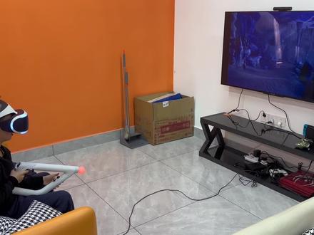 Psvr体验、带光枪玩射击类体验非常好#南洲城市广场 #psvr #蛤蟆爬爬主机体验馆