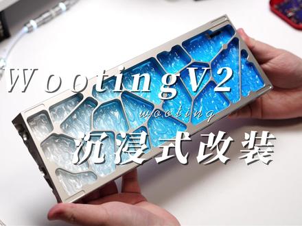 沉浸式改装新款wooting60v2 #键盘 #满改wooting60v2 #外设 #YK客制化 #郑州改装键盘