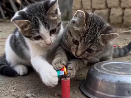 #AI放鞭炮炸铁盆 #随变ai随便玩 #随变放炮炸出一个小可爱 #火山引擎ai让年味儿更浓了