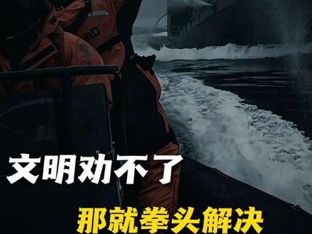 文明劝不了,那就拳头解决 #航海守护神 #海洋守护协会 #海洋保护 #正能量 #抖音