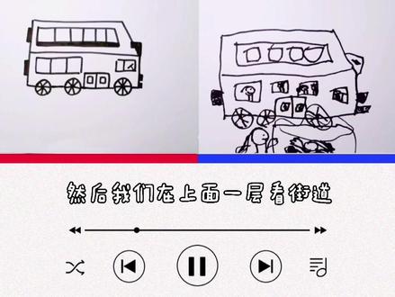 【益智儿童画Day67】画双层巴士#萌知计划#学前启蒙#兴趣才艺#知识合伙人 @抖音青少年