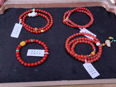 适合过年戴的南红手串!太喜庆了#淄博南红 #淄博手串 #淄博聚玉阁 #性价比超高 #过年搭配