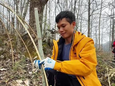 给荒野幼儿园建造小窝#老六荒野 #荒野建弟 #真实户外