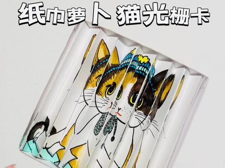 #手工 #手工diy #手工DIY #手工教程 #萝卜纸巾猫咪模仿挑战
