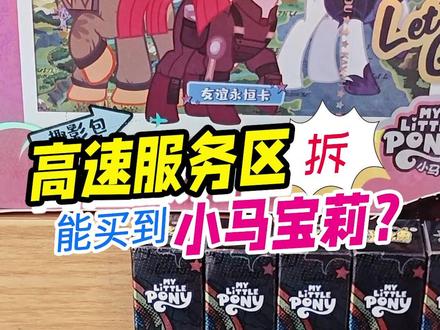 高速服务区竟藏小马宝莉!雨天捡漏大惊喜 #小马宝莉 #抖音年味争霸赛 #动漫周边 #玩具视频 #文创