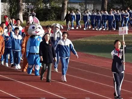 安宁二中冬季田径运动会开幕式感动瞬间#运动会开幕式