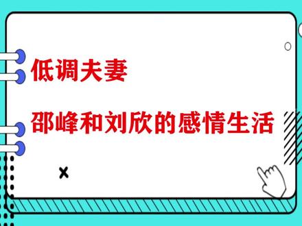 娱乐圈最低调的夫妻,邵峰孩子都有了,却在节目中产生分歧