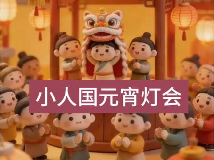 萌萌哒小人国元宵灯会开市啦,正月十五不只吃元宵,灯会夜市花车舞狮杂耍猜灯谜放花灯看烟花赏明月,热闹送年,ai制作教程 #即梦ai #小人国 #元宵节 #元宵节民间习俗活动 #ai教程