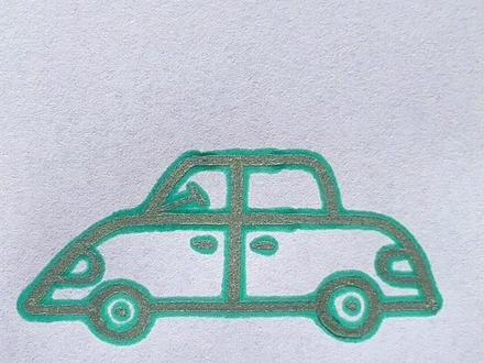 用“王”字画小汽车,一学就会。#简笔画#创意美术 #画画