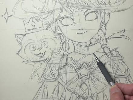 依旧十字定位起稿绘画一期超自然角色阿念寻新记画法教程。 #手绘 #绘画过程 #超自然行动组 #摸金就玩超自然 #还好是超自然不然就火了 @抖音小助手