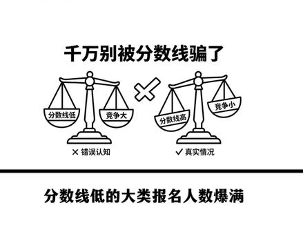 分数线低≠好考! 河北单招选类真相——别被分数线误导!分数线低不一定好考,高也不一定难考。看竞争比例、看招生计划,理性选择更靠谱。#河北单招 #单招选大类 #河北单招攻略 #单招志愿 #单招避坑