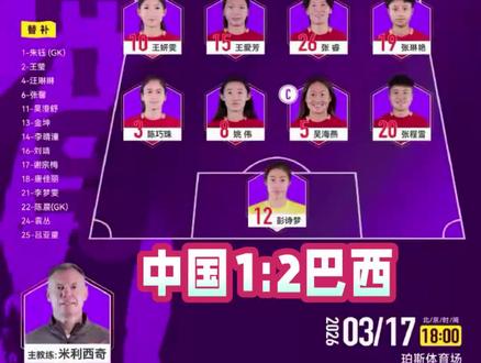 女足1:2惜败无缘决赛王霜缺阵张琳艳独美13年不胜魔咒难破 #女足无缘决赛 #女足不敌巴西 #女足1比2不敌巴西