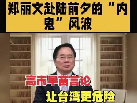 岛内风云:郑丽文赴陆前夕的“内鬼”风波”