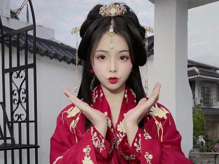 这么美的公主发型,秃头少女也能扎!仙气又大气!#汉服发型 #汉服发型教程