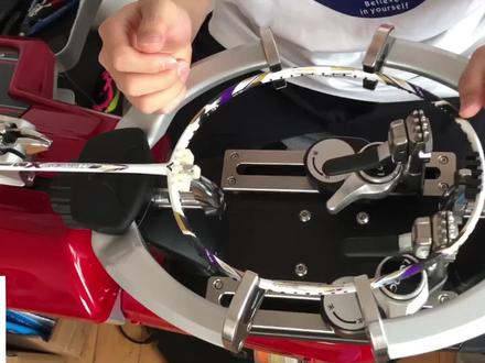 李宁羽毛球国产新线L67穿线体验 #穿线师穿线