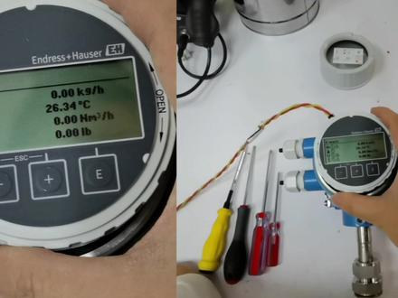 德国E+H插入式空气流量计6BAB设置#恩德斯豪斯 #流量计 #空气流量计