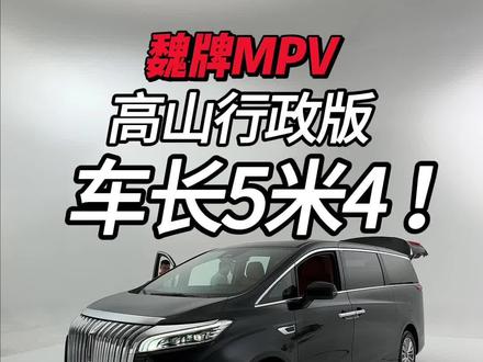 我觉得40万的价格,对于这台魏牌高山mpv很值! #魏牌高山 #魏牌高山mpv正式上市
