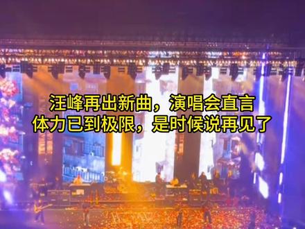 “一身清贫怎敢入繁华,两袖清风怎敢误佳人”#演唱会 #汪峰