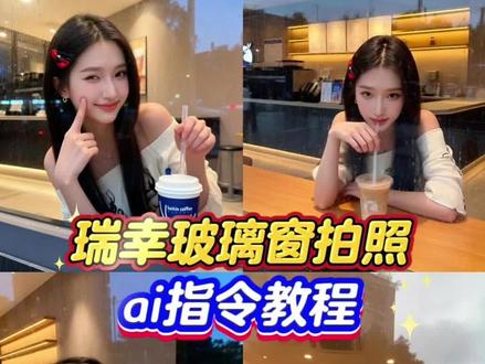 你们在找的瑞幸玻璃窗拍照豆包ai指令教程来了#咖啡店玻璃窗外白照 #瑞幸玻璃窗拍照教程 #豆包ai #豆包p图已经nextlevel了 #瑞幸拍照 豆包P图指令瑞幸、玻璃窗拍照豆包口令、豆包拍照指令