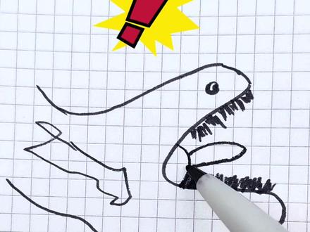 还在这样画深海巨兽吗?是时候上点画本教学了#深海巨兽 #描摹本 #学画画