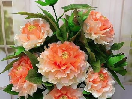 丝带牡丹教程#丝带花 #手工