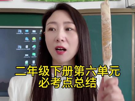 二年级下册语文,第六单元,必考点总结。#二年级#语文#期末考试