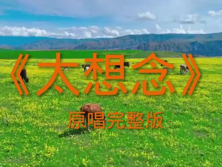 《太想念》原唱完整版