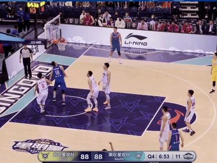 #dou来cba 青春风暴 迸发力量!蒋浩然全明星首秀拿到11分!#cba全明星周末 #全明星我在现场