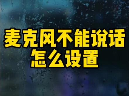 耳机麦克风说话没声音不能讲话该如何解决,全网最全干货.#数码科技 #西伯利亚耳机