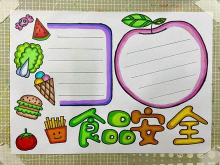 食品安全手抄报来啦~#寒假手抄报 #食品安全 #食品安全手抄报 #手抄报 #手抄报模板 #手抄报作业