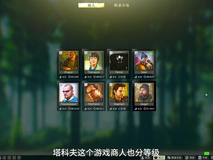 商人等级的提升和花销提升方法! #逃离塔克夫 #暗区突围
