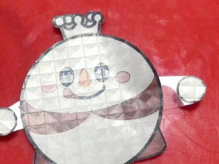 蛋仔派对——雪王甜蜜蜜制作方法和苹果派雪雪一样,关节换成透明片就可以#手工diy #我的手工日常 #可动纸片人 #蜜雪冰城 #蛋仔派对