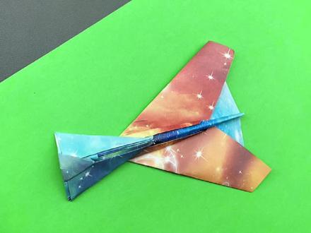 旋转特技飞行纸飞机——钻天猴纸飞机#折纸教程 #手工diy #纸飞机