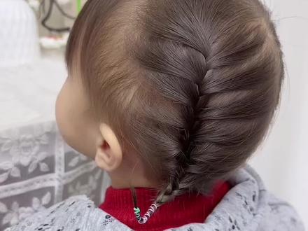 新年给短发女宝这样编头发,俏皮可爱#儿童编发 #编发教程#发型教程 #新年发型