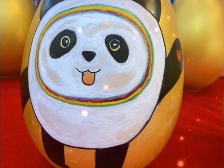 金蛋彩绘,人才济济,潜力股哈#彩绘 #同城创作补贴计划