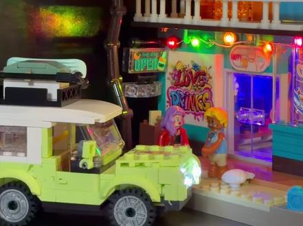 拼积木真的会上瘾!尤其是.. 自带灯光的积木#积木 #灯光积木 #潮玩开箱 #拼装积木 #创意礼物