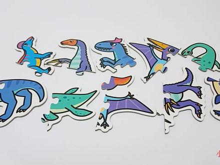 镰刀龙蛇颈龙盔龙等,益智积木拼图