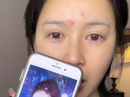 热巴人鱼姬妆教来啦! #马年新妆新好物 #迪丽热巴春晚人鱼姬妆 #仿妆不仿人 #热巴春晚 #妆教