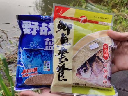 蓝鲫加鲫鱼套餐饵料搭配测试#饵料窝料 #饵料测评 #饵料测试